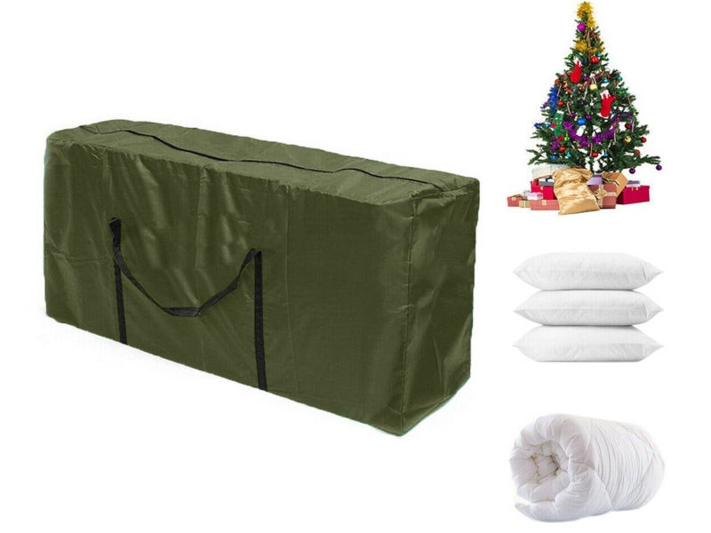 Large Water-Resistant Christmas Tree Storage Bag for Garden Furniture Green Carousel 1