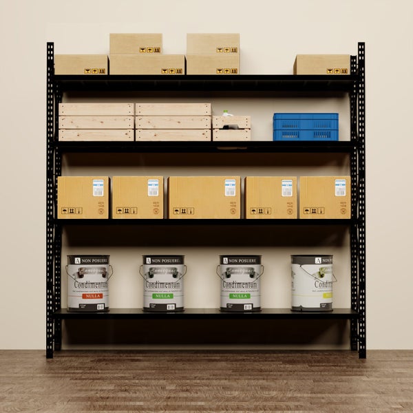 2.5M Tall Single Bay Commercial Shelving 2510L X 2500H X 600D Carousel 2