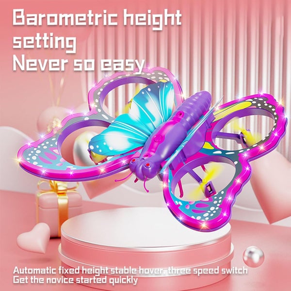 2.4GHz RC Butterfly Drone RC Quadcopter 3D Flip Gravity Sensing Headless62931725591553114