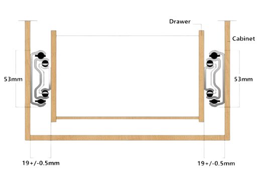1200MM Heavy duty Ball Bearing,Full Extension,Drawer Runners,extra $10 for lock Carousel 4