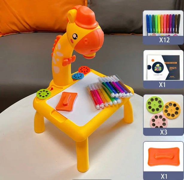 Lot10 Kids Projector Drawing Table Carousel 1