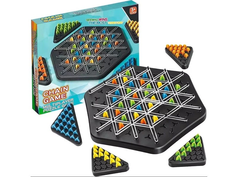 Funny Triggle Board Game Interactive Game Chain Triangle Chess Board Game Carousel 1