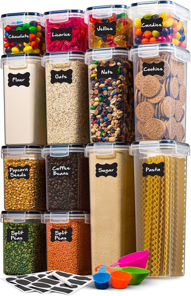 New 14PCS Flour and Sugar Canisters Storage Containers Afterpay Carousel 11