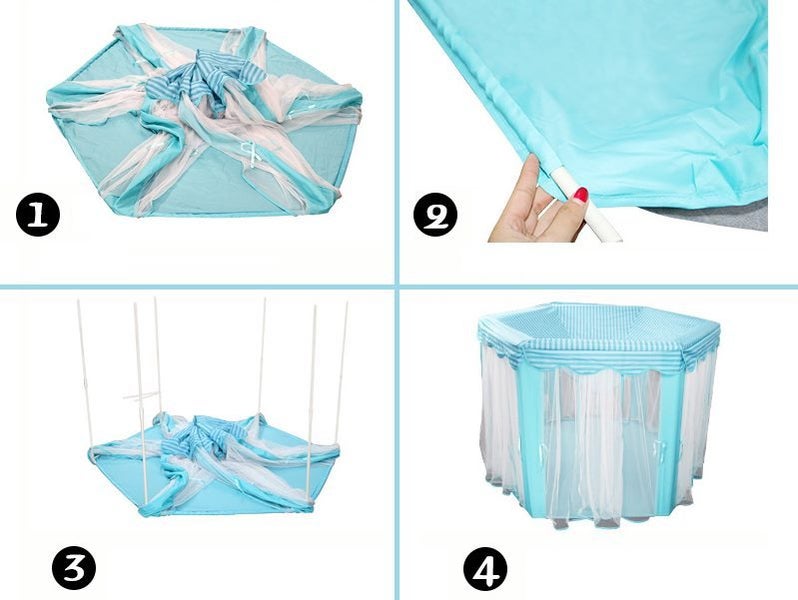 SUMMER SALE Brand New Fancy Hexagon Kids' Play Tent - PINK Carousel 2