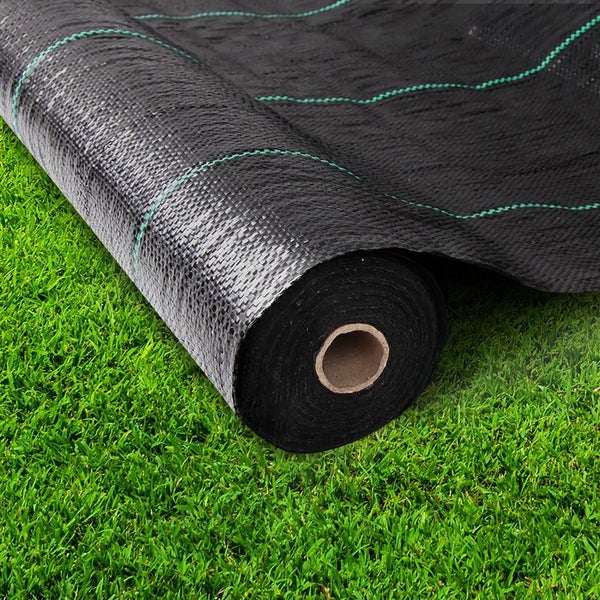 Instahut 1.83x100m Weed Mat Woven Fabric Weed Mat Control Matting Garden Plant Carousel 7