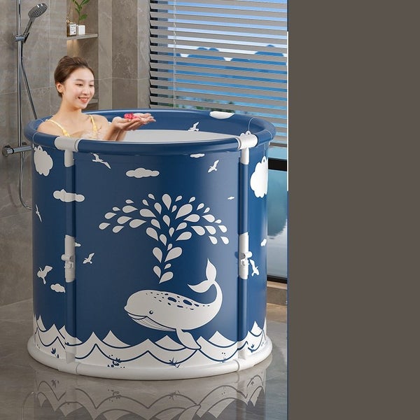 Whale Bath Tub with Lid No-fold installation of fumigation tubs Carousel 1