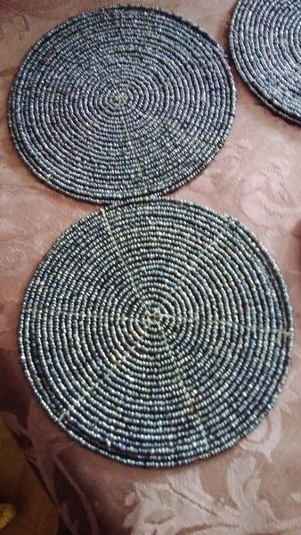 Unique beaded coaster set Carousel 2