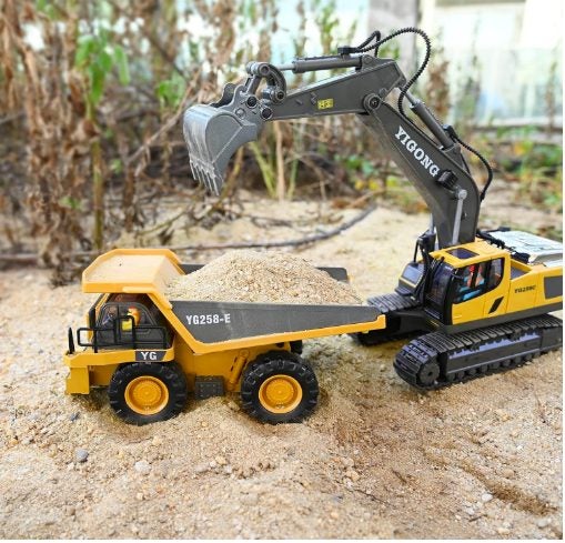 Remote Control Engineering Vehicles Series - Excavator Rump Truck Bulldozer All Carousel 2
