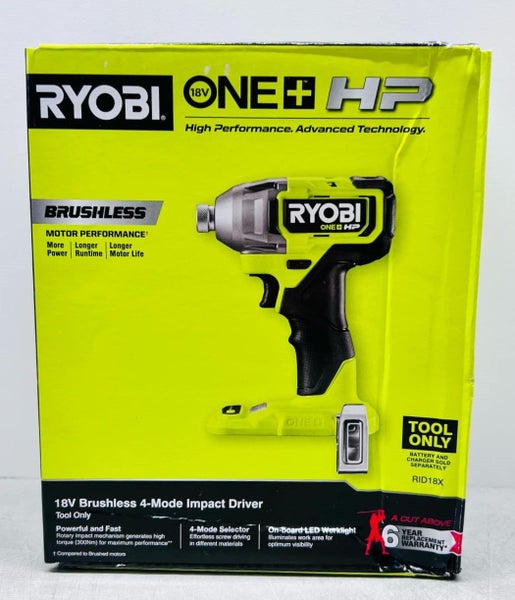 Ryobi 18V ONE+ HP Brushless 4 Mode Impact Driver - Tool Only Carousel 1