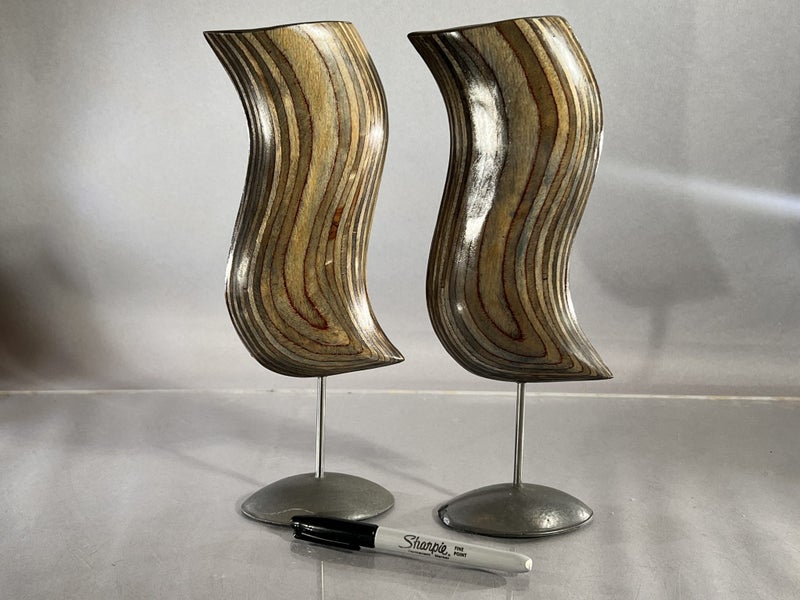 Pair of Contemporary Sculptures by Rick Borrie (USA) Carousel 2