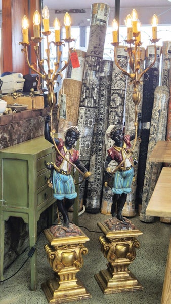 VINTAGE PAIR OF BLACKMOOR LAMPS Carousel 1