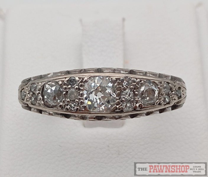 Old European Cut 1.00ct TDW Diamond Dress Ring in 18ct White Gold $9,000 Carousel 2