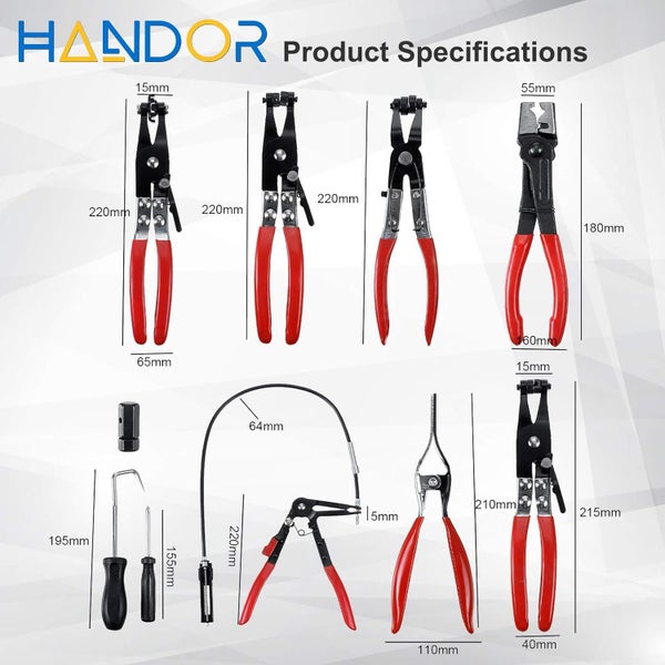 DTNZ 9 Piece Hose Clamp Plier Set Carousel 2