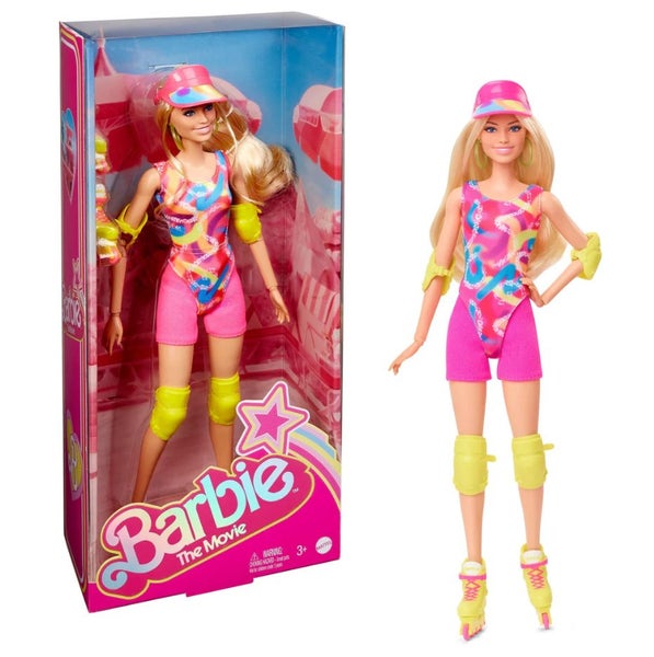 Barbie The Movie: Inline Skating Barbie Doll in Rollerskating Neon Carousel 1