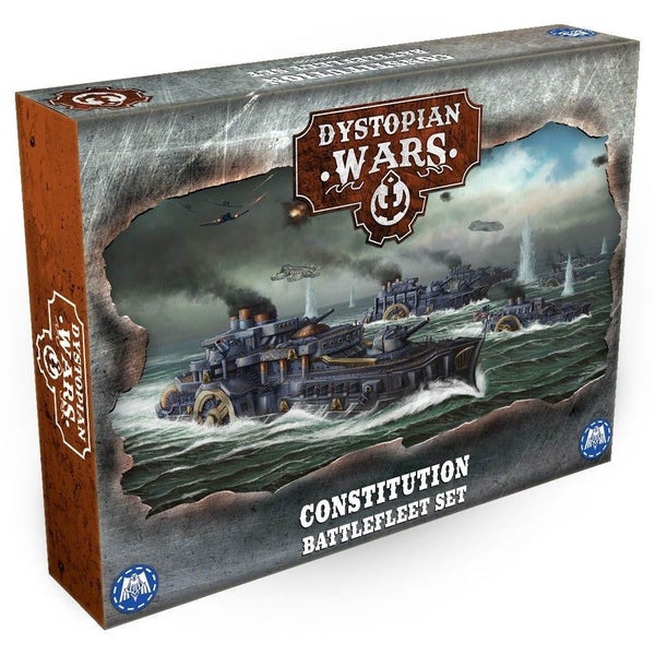 Warcradle DWA120001 Dystopian Wars: Constitution Battlefleet Set Carousel 1