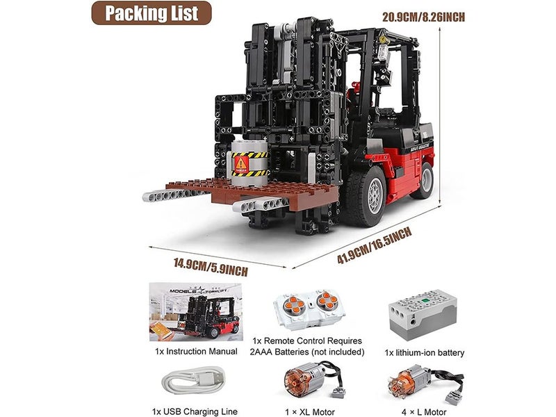 MOC Remote Control Heavy-Duty Shelf Lifted Truck Model Toy, Gift Toys for Kids Carousel 6