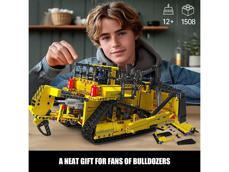App-Controlled 2.4G RC Bulldozer Truck Construction Vehicle Toys with Engines Carousel 7