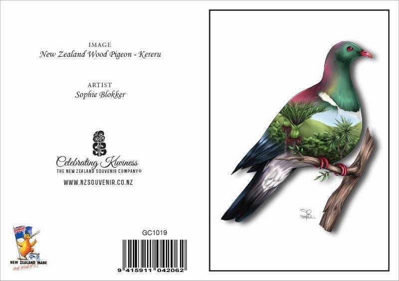 WOP - Sophie Blokker Greetings Card - Wood Pigeon Carousel 1