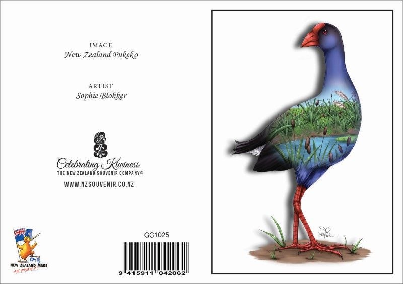 PUK - Sophie Blokker Greetings Card - Pukeko Carousel 1