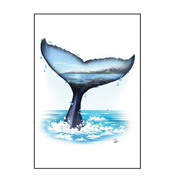 WHA - Sophie Blokker Greetings Card - Whale Tail Carousel 1