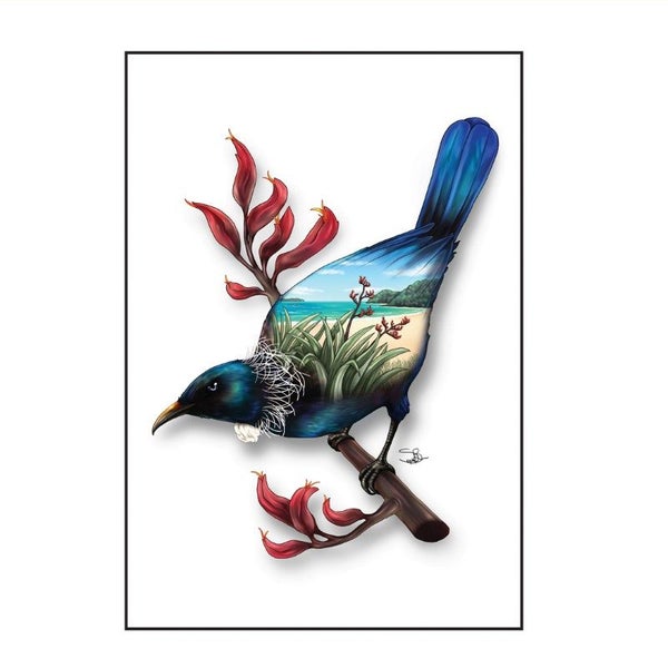 TUI2 - Sophie Blokker Greetings Card - Tui 2 Birds Carousel 1