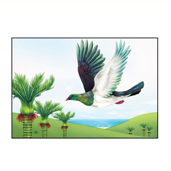 SWOP - Sophie Blokker Greetings Card - Scenery Wood Pigeon Carousel 1