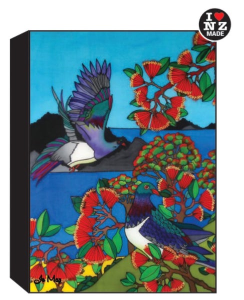 Jo May Rectangle 10 x 14 cm Black Art Block - Wood Pigeon 13 Carousel 1