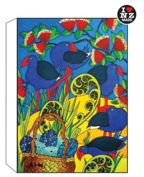 Jo May Rectangle 10 x 14 cm White Art Block - Pukeko 10 Carousel 1