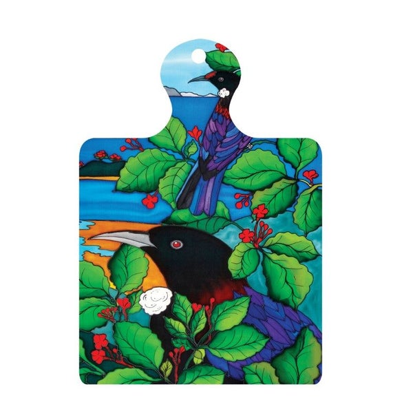Jo May Ceramic Trivet / Wall hanging with Cork Backing - Tui Carousel 1