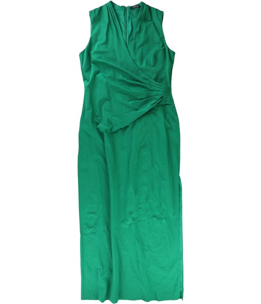 Ralph Lauren Womens Runched Gown Dress Carousel 1