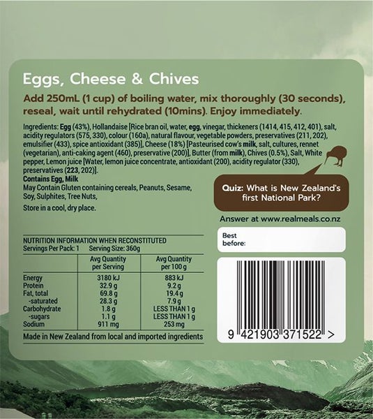 Real Meals B/FAST Eggs, Cheese & Chives Carousel 2