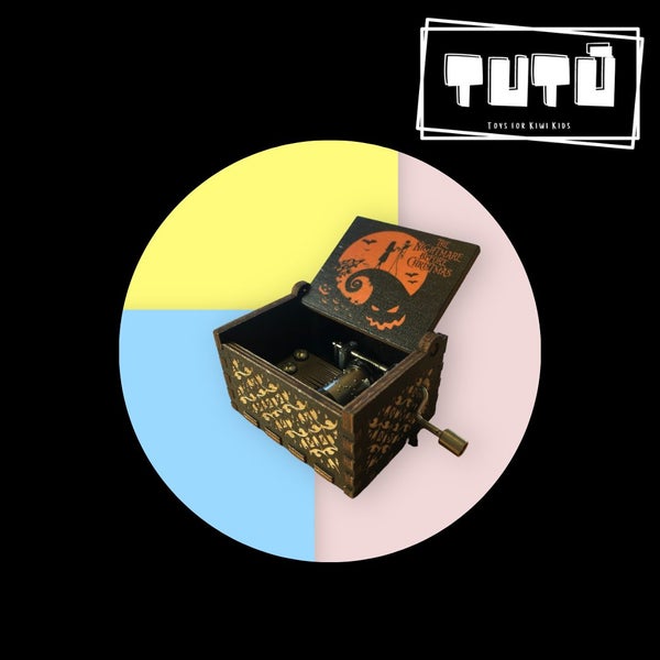 TT Music Box Nightmare Before Christmas Black Carousel 2