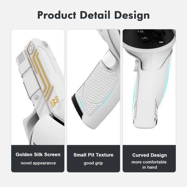 Suitable for Meta Quest 2 VR Grip Gun Stock Cover Enhance VR gaming experienc... Carousel 10
