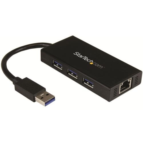 StarTech.com USB 3.0 Portable Hub with Gigabit Ethernet [ST3300GU3B] Carousel 1