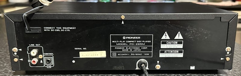 6 Disk CD Player Pioneer PD-Z85M Carousel 3