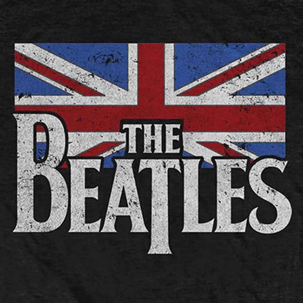 The Beatles Drop T Logo And Vintage Flag T Shirt Carousel 2