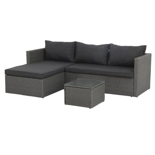 3 Piece Lamai Wicker Corner Sofa Carousel 1