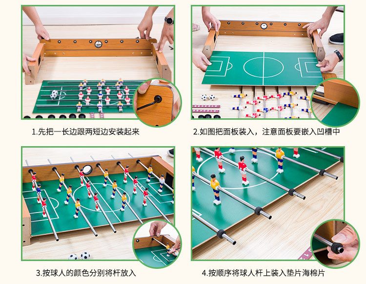 69cm Compact Football Table Game Foosball for Kids/ Families Indoor/Outdoor Fun Carousel 2