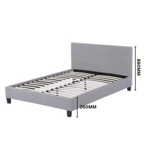 Comins Bed Frame Dark Grey Queen62930696187651112