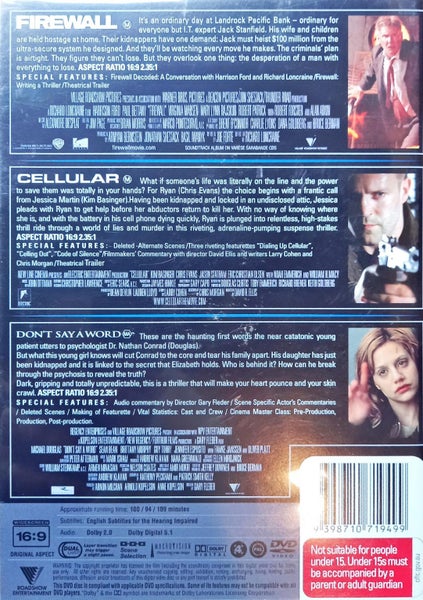 Firewall / Cellular / Don't Say A Word Carousel 2