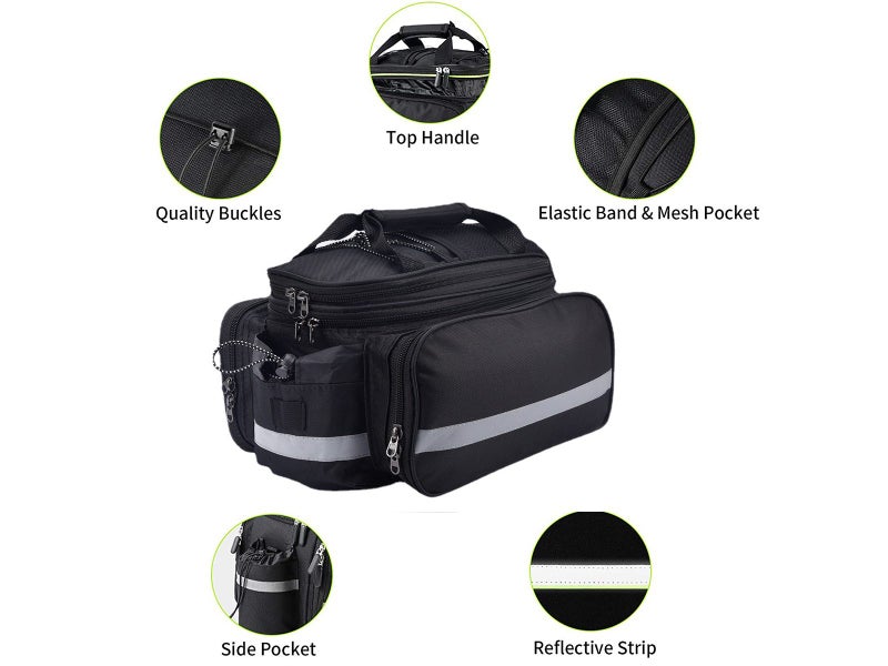 Bike Pannier Bag Bike Rear Rack Saddle Bag Carousel 15