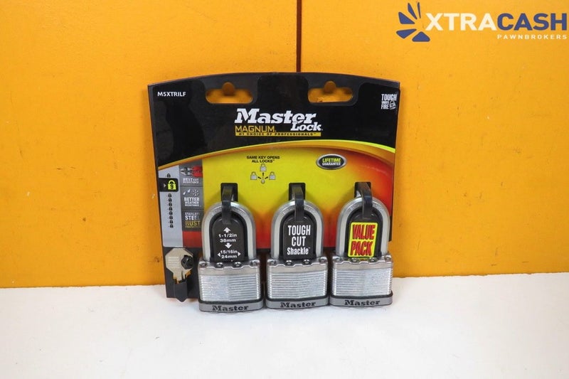 Masterlock Magnium M5XTRILF Keyed Padlock - 51mm 3pk Carousel 1