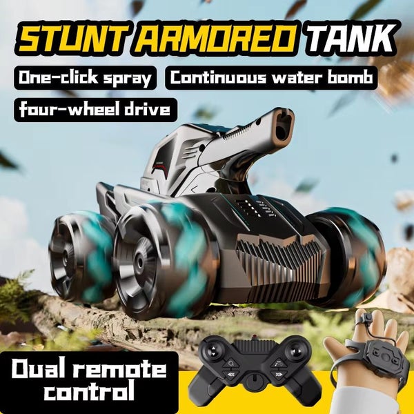 4WD Gesture Control RC Tank | Water Bomb Spray, 15km/h Speed | 2.4GHz Remote Carousel 7