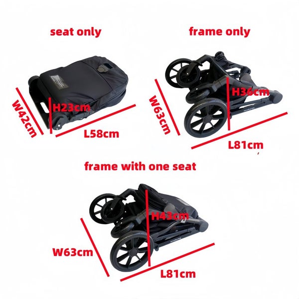 Baby Brightness Luxe double stroller & infant car seat & ISOFIX base IN STOCK Carousel 20