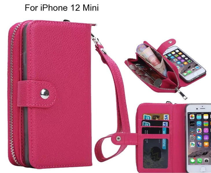 iPhone 12 Mini Case coin wallet case full wallet leather case Carousel 1