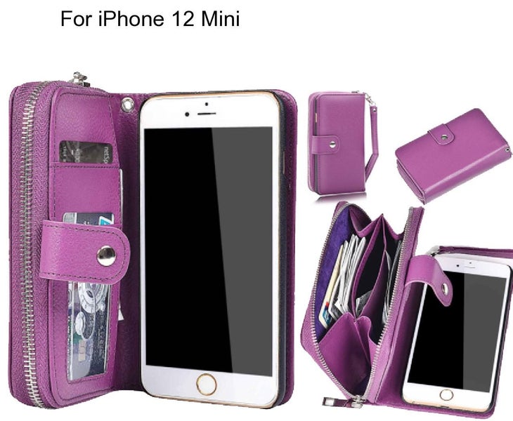 iPhone 12 Mini Case coin wallet case full wallet leather case Carousel 1