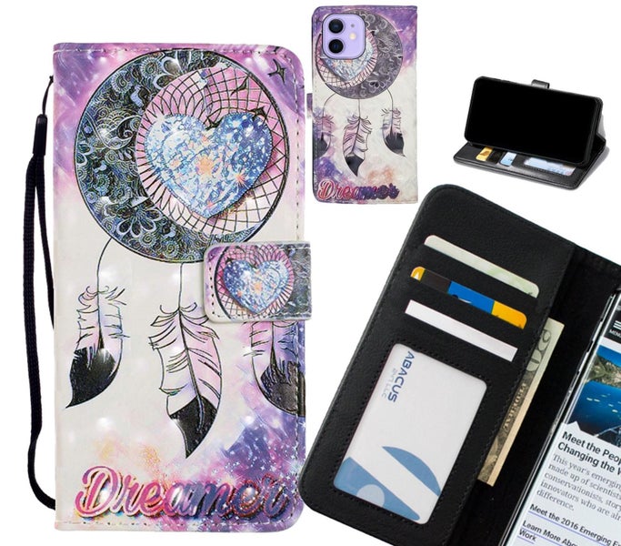 iPhone 12 Mini Case Leather Wallet Case 3D Pattern Printed Carousel 1