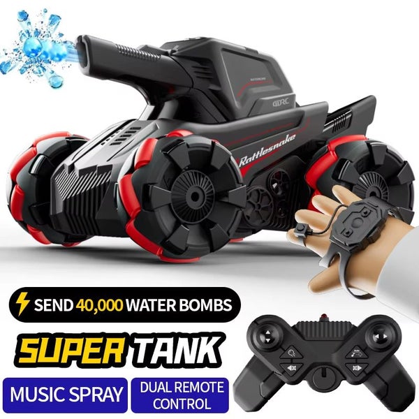 4WD Gesture Control RC Tank | Water Bomb Spray, 15km/h Speed | 2.4GHz Remote Carousel 9