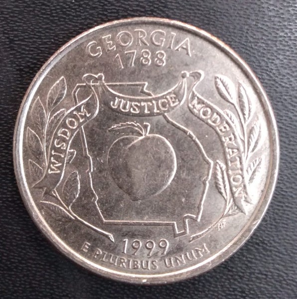 USA COIN, STATE QUARTER, 1999 GEORGIA. Carousel 1