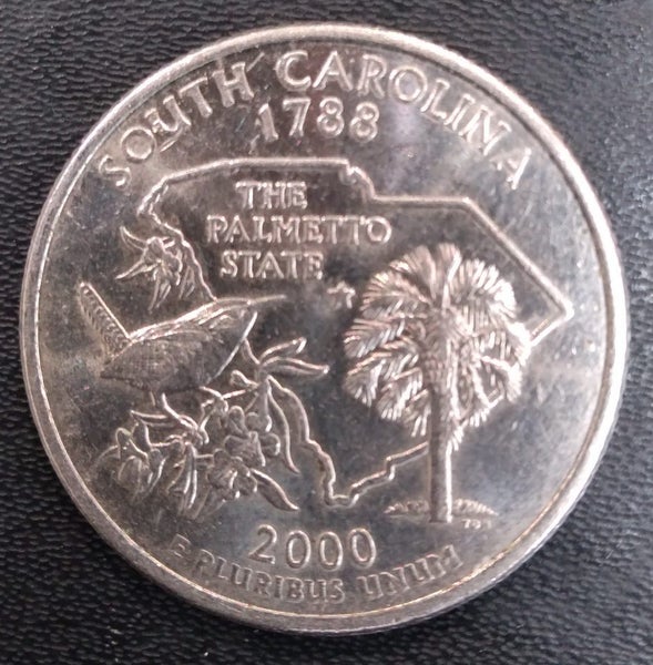 USA COIN, STATE QUARTER, 2000 SOUTH CAROLINA. Carousel 1